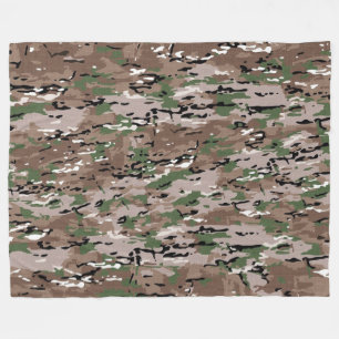 Getextureerde Army Camo Hond Met Verven Fleece Deken