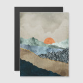 Getextureerde berglagen met Sunset Glow (Voorkant / Achterkant)