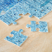 Getextureerde betonnen muur, roestvlekken. legpuzzel (Zijkant)