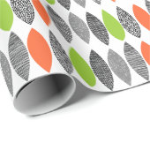 Getextureerde bladeren 02 cadeaupapier (Rol Hoek)