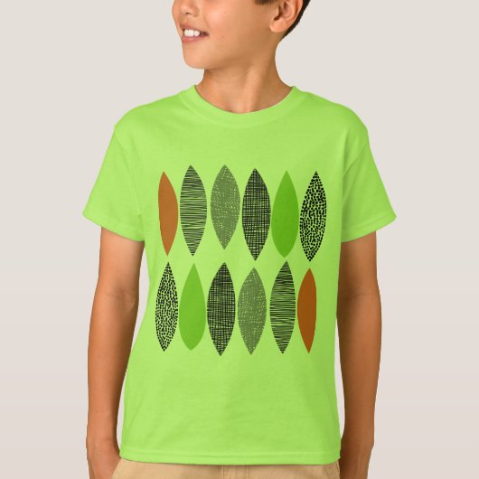 Getextureerde bladeren 02 t-shirt (Voorkant)