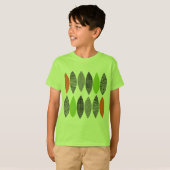 Getextureerde bladeren 02 t-shirt (Voorkant volledig)
