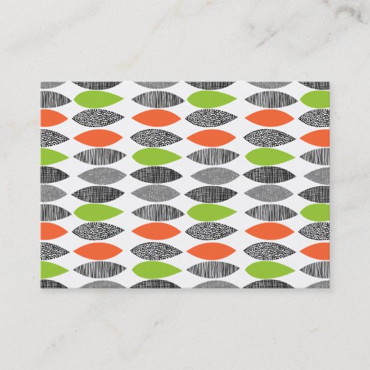 Getextureerde bladeren 02 visitekaartje (Voorkant)