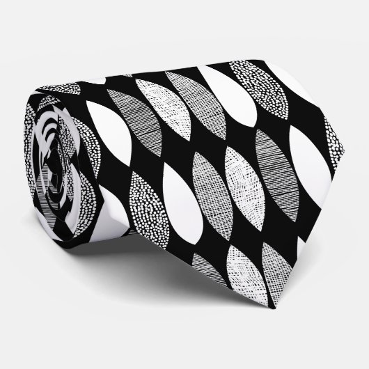 Getextureerde bladeren 03 stropdas (Opgerold)