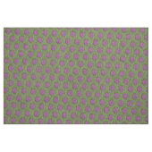 Getextureerde bloemen (groen/roze) stof (Fat Quarter)