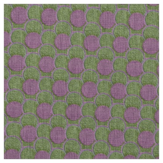 Getextureerde bloemen (groen/roze) stof (Swatch)