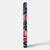 Getextureerde bloemenschilderij met roze rozen Case-Mate iPhone case (Achterkant / Links)