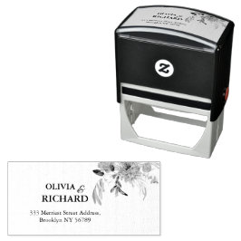 Getextureerde Boho Pampas Gras Bruiloft  Zelfinktende Stempel