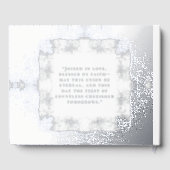 Getextureerde bruiloft Folie gastenboek Elegant ga (Achterkant)