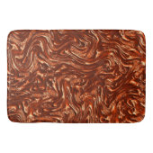 Getextureerde bruine terracotta badmat (Voorkant)