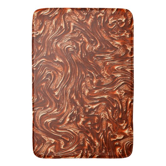 Getextureerde bruine terracotta badmat (Voorkant Verticaal)