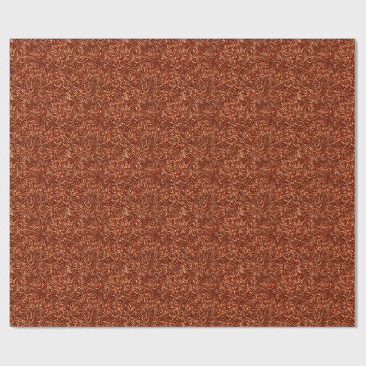 Getextureerde bruine terracotta cadeaupapier (Vlak)