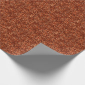 Getextureerde bruine terracotta cadeaupapier (Hoek)
