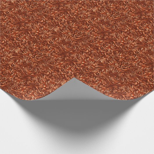 Getextureerde bruine terracotta cadeaupapier (Hoek)