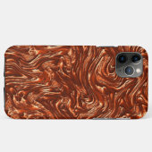 Getextureerde bruine terracotta Case-Mate iPhone case (Achterkant (horizontaal))