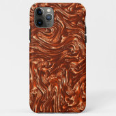 Getextureerde bruine terracotta Case-Mate iPhone case (Achterkant)