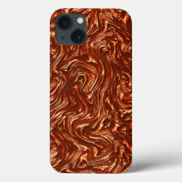 Getextureerde bruine terracotta Case-Mate iPhone case