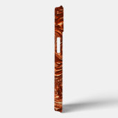 Getextureerde bruine terracotta Case-Mate iPhone case (Achterkant / Rechts)