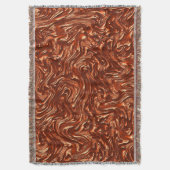 Getextureerde bruine terracotta deken (Voorkant Verticaal)