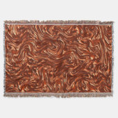 Getextureerde bruine terracotta deken (Voorkant)