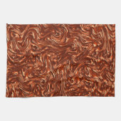 Getextureerde bruine terracotta theedoek (Horizontaal)