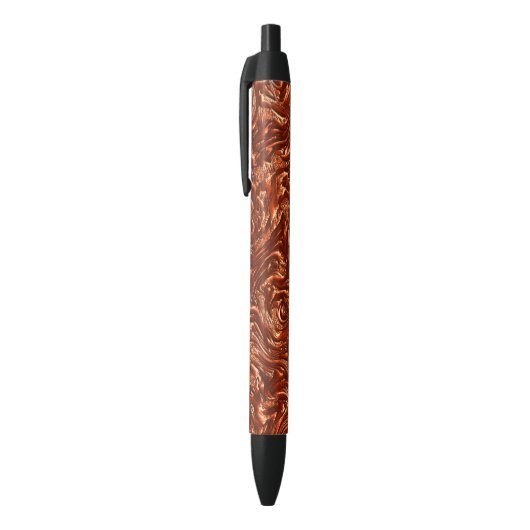 Getextureerde bruine terracotta zwarte inkt pen (Top (Verticaal))