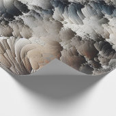 Getextureerde Crackle Hedendaags Abstract Cadeaupapier (Hoek)