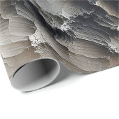 Getextureerde Crackle Hedendaags Abstract Cadeaupapier (Rol Hoek)