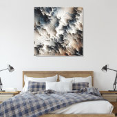Getextureerde Crackle Hedendaags Abstract Canvas Afdruk (Insitu (Slaapkamer))