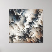 Getextureerde Crackle Hedendaags Abstract Canvas Afdruk (Voorkant)