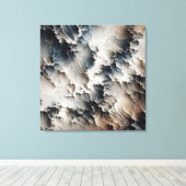 Getextureerde Crackle Hedendaags Abstract Canvas Afdruk (Insitu (Houten vloer))