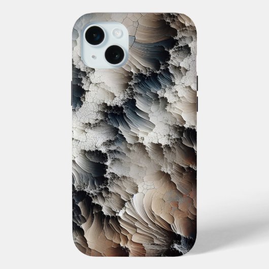 Getextureerde Crackle Hedendaags Abstract Case-Mate iPhone Case (Achterkant)