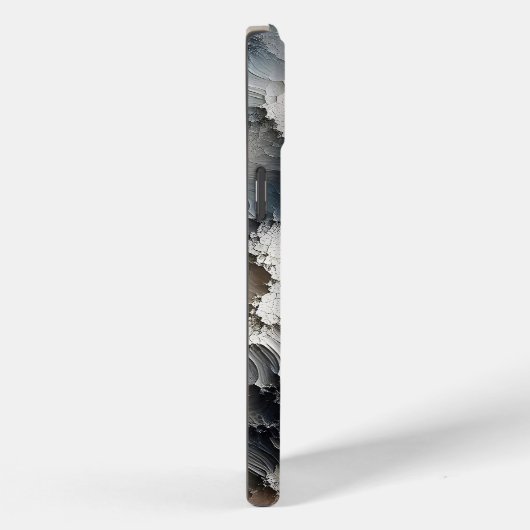 Getextureerde Crackle Hedendaags Abstract Case-Mate iPhone Case (Achterkant / Rechts)