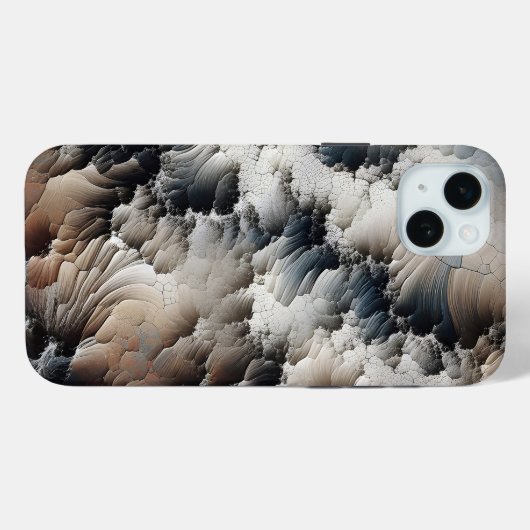 Getextureerde Crackle Hedendaags Abstract Case-Mate iPhone Case (Achterkant (horizontaal))