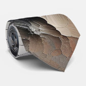 Getextureerde Crackle Hedendaags Abstract Stropdas (Opgerold)