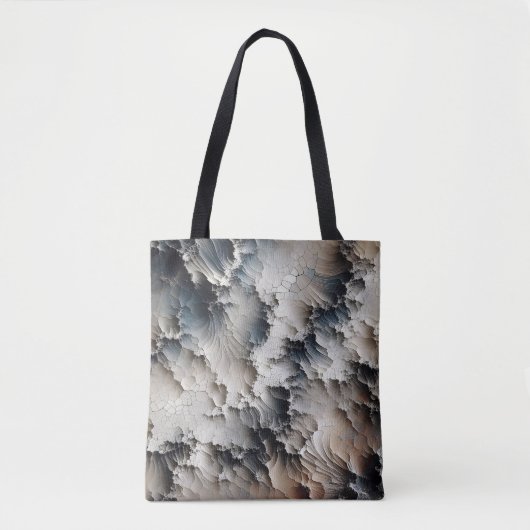 Getextureerde Crackle Hedendaags Abstract Tote Bag (Voorkant)