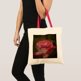 Getextureerde dieproze roze Canvas tas