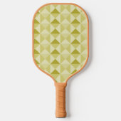Getextureerde driekleurige blokjes paddloopkop pickleball paddle (Voorkant)