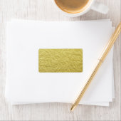 Getextureerde Faux gouden folie achtergrond Etiket (Insitu)