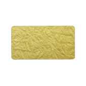 Getextureerde Faux gouden folie achtergrond Etiket (Voorkant)