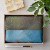 Getextureerde Floral Whimsical Koe schilderij Deco Tissuepapier (Geschenk)