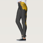 Getextureerde Gele Legging - Unieke Achtergrond (Links)