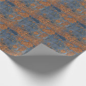 Getextureerde geroest metalen achtergrond. cadeaupapier (Hoek)
