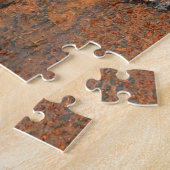 Getextureerde geroest metalen achtergrond. legpuzzel (Zijkant)