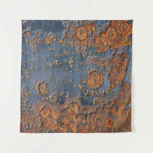 Getextureerde geroest metalen achtergrond. wandkleed (Voorkant)