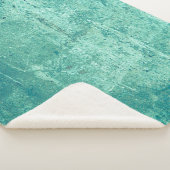 Getextureerde gestript blauwe wand. Achtergrond Sherpa Deken (3/4)