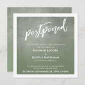 Getextureerde groene ombre uitgestelde bruiloft Ka Kaart (Voorkant / Achterkant)