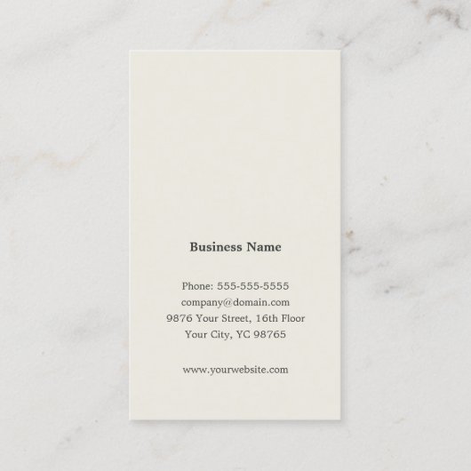 Getextureerde groene Stripes Consultant Visitekaartje (Achterkant)