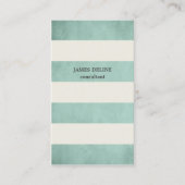 Getextureerde groene  Stripes Consultant Visitekaartje (Voorkant)