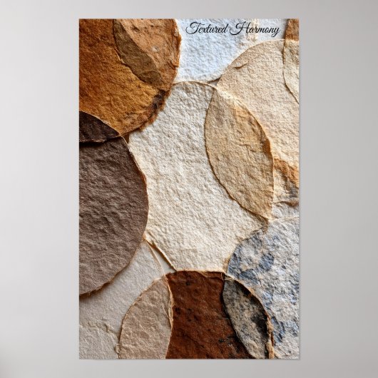 Getextureerde harmonie poster (Voorkant)
